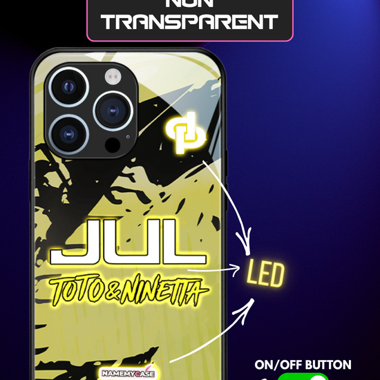 LED Leuchtendes iPhone Case - JUL Gelb