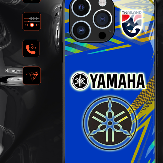 LED Leuchtendes iPhone Case - Yamaha Blau