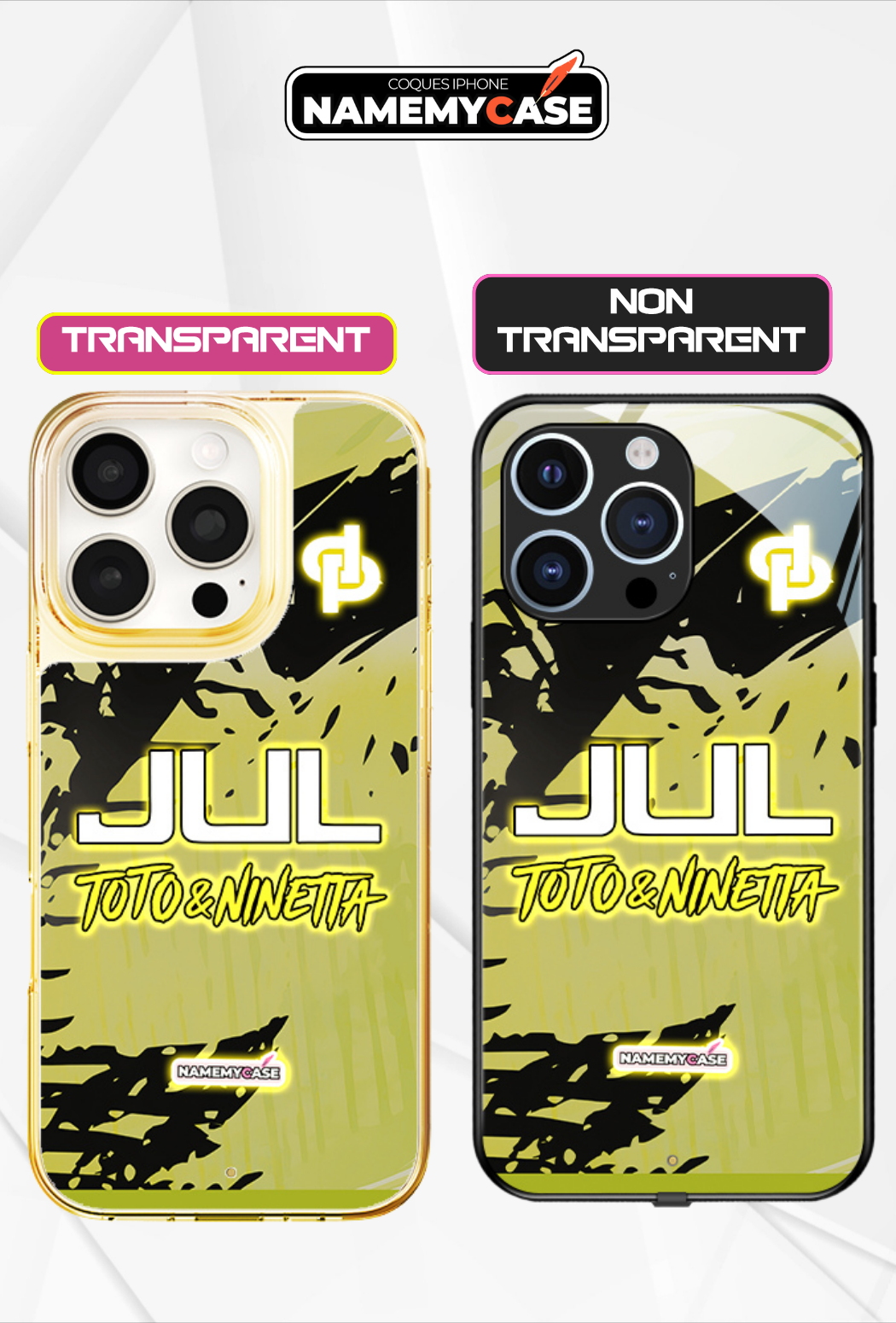 LED Leuchtendes iPhone Case - JUL Gelb