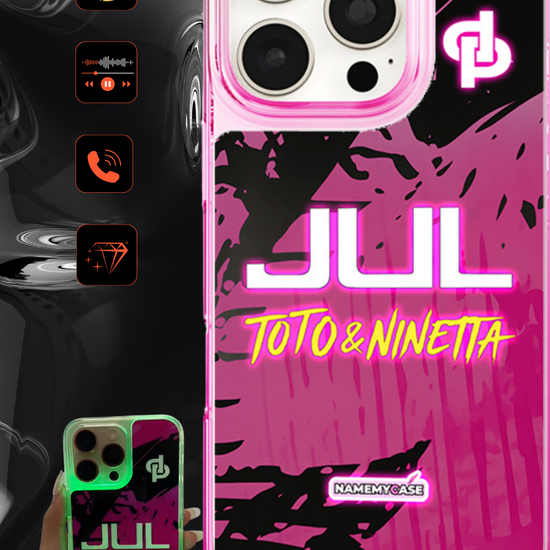 LED Leuchtendes iPhone Case - JUL Pink