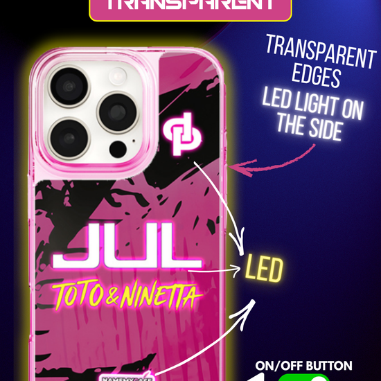LED Leuchtendes iPhone Case - JUL Pink
