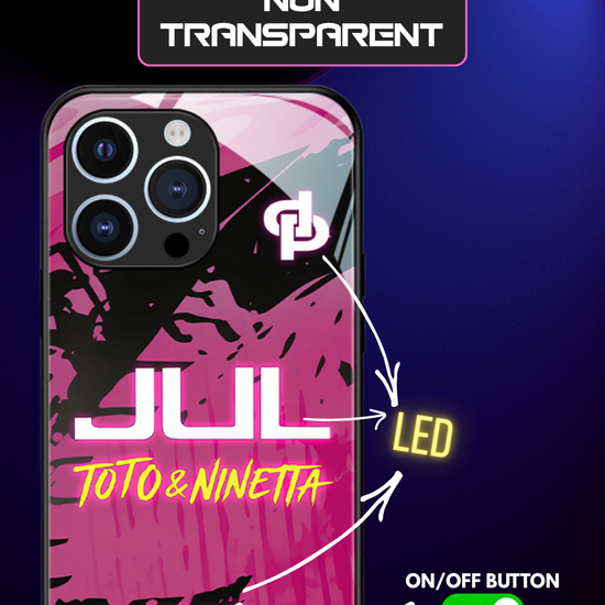LED Leuchtendes iPhone Case - JUL Pink