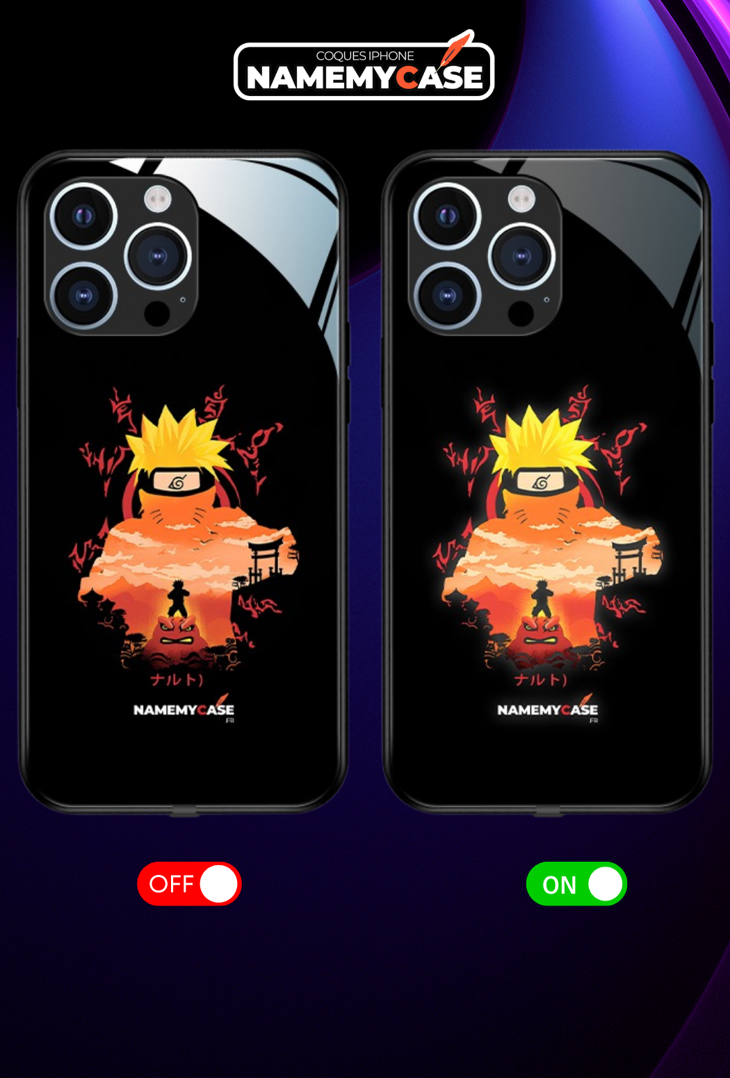 LED Leuchtendes iPhone Case - Training | Naruto