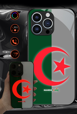 LED Leuchtendes iPhone Case - Algerien Flagge