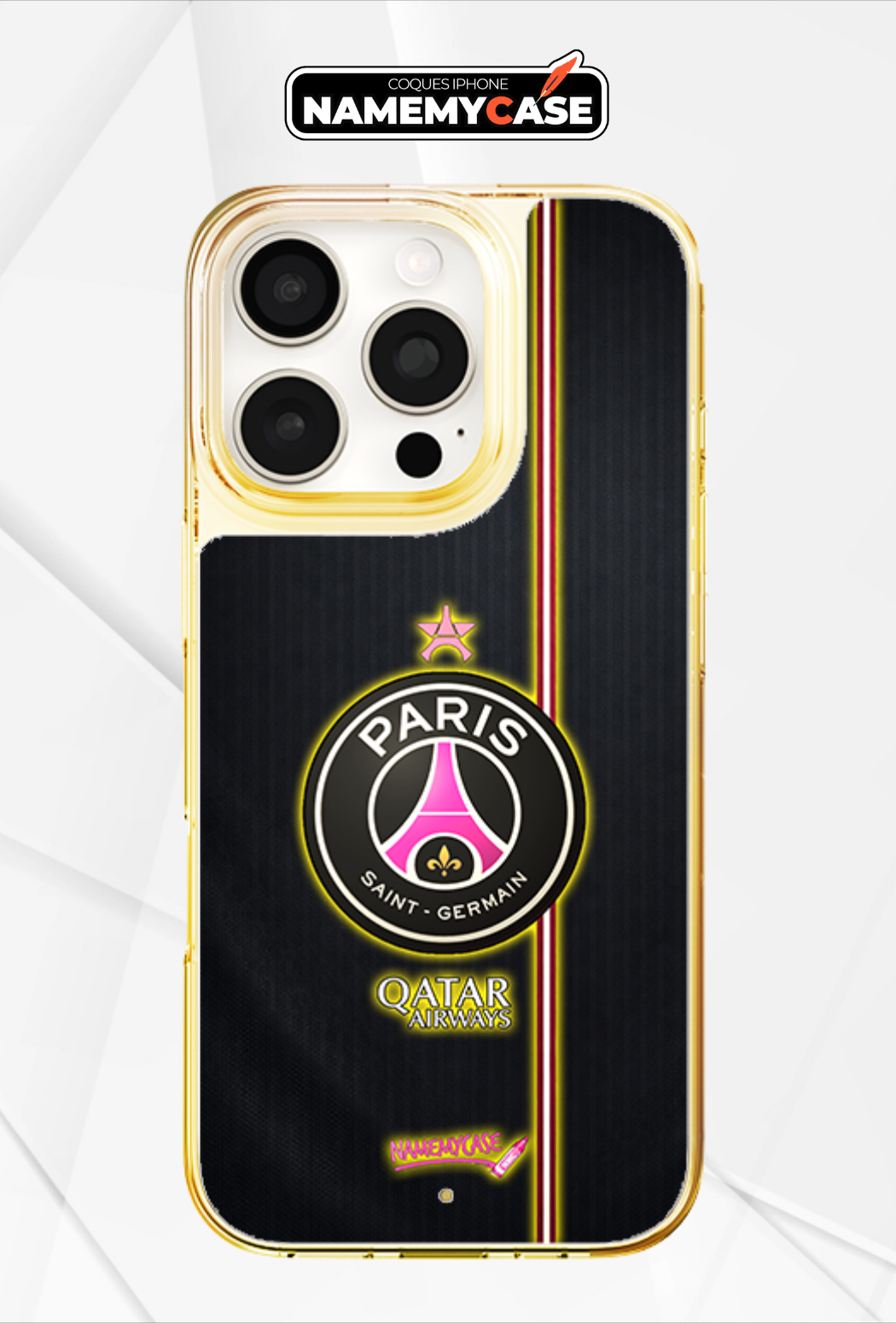 LED Leuchtendes iPhone Case - PSG Pink