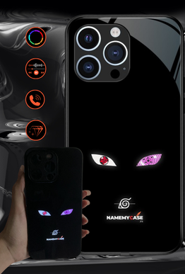 LED Leuchtendes iPhone Case - Lila Augen | Naruto