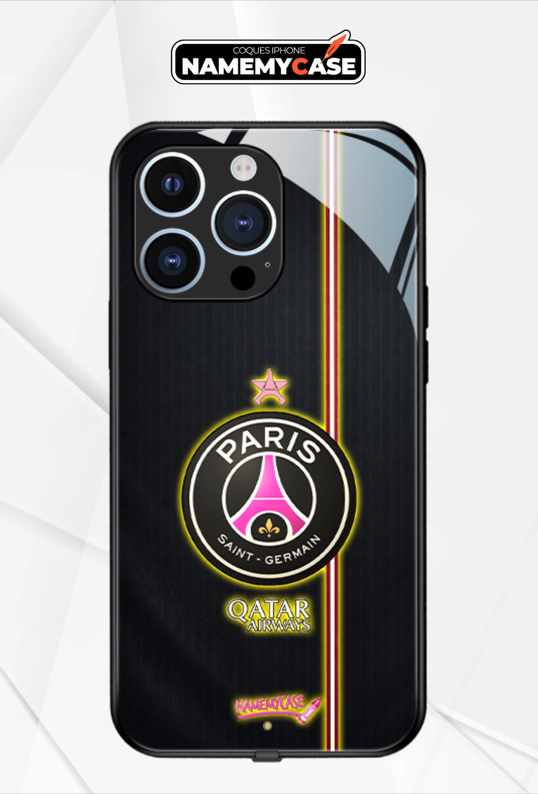 LED Leuchtendes iPhone Case - PSG Pink