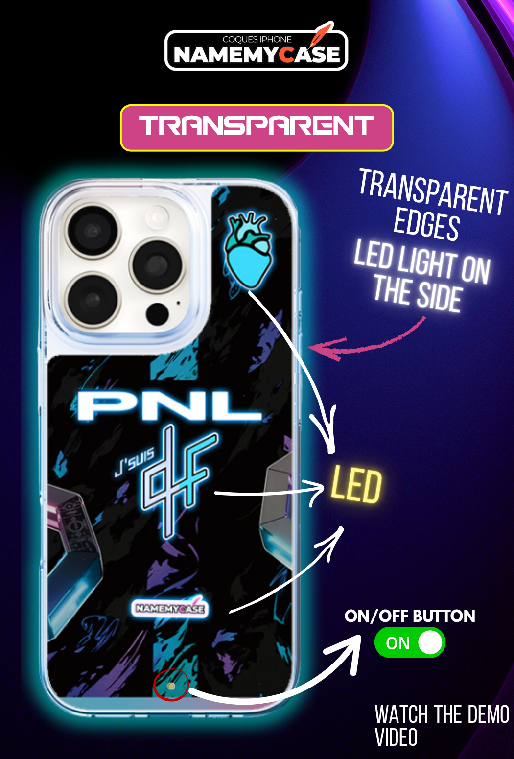 LED Leuchtendes iPhone Case - PNL