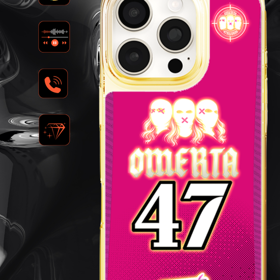 LED Leuchtendes iPhone Case - Omerta Pink