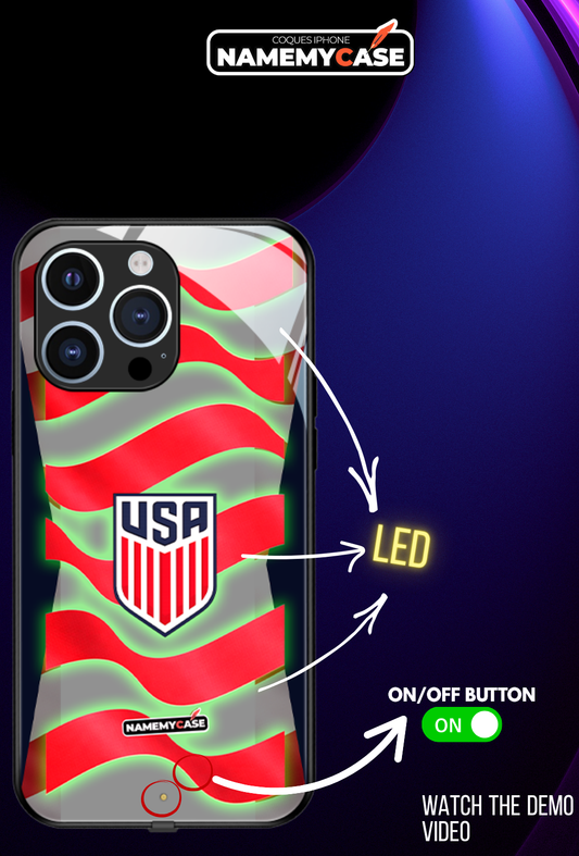 LED Leuchtendes iPhone Case - Omerta Pink