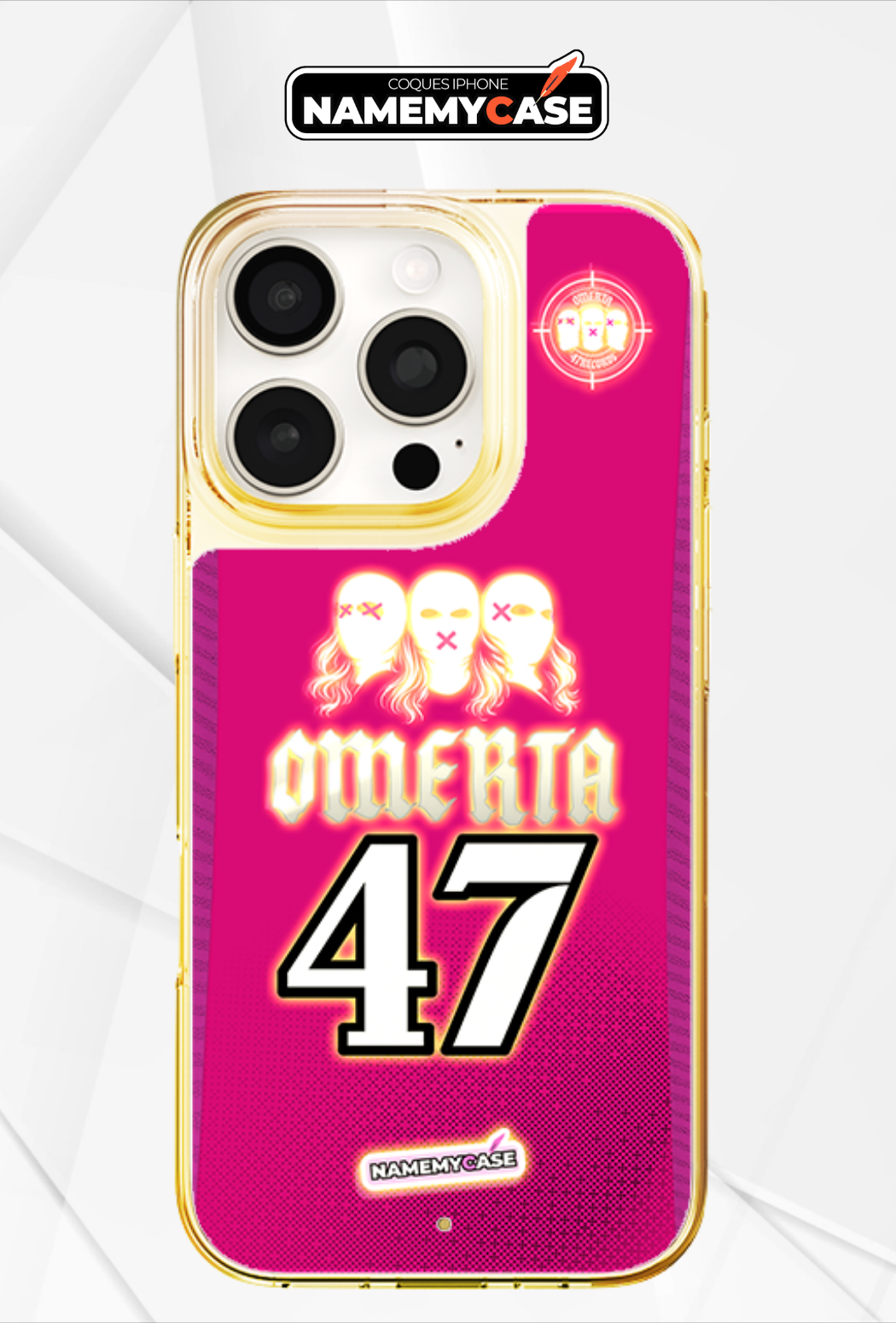 LED Leuchtendes iPhone Case - Omerta Pink