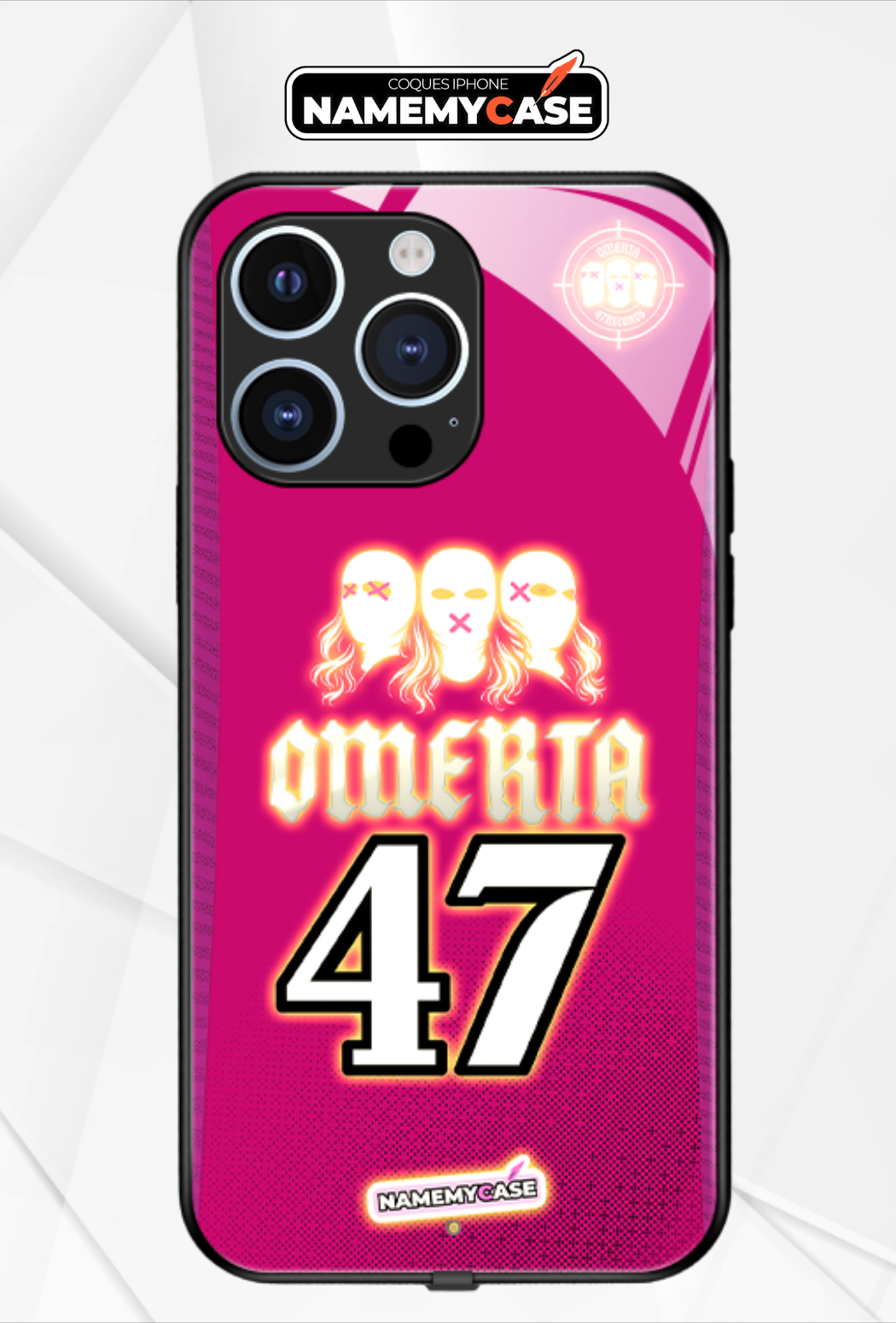LED Leuchtendes iPhone Case - Omerta Pink