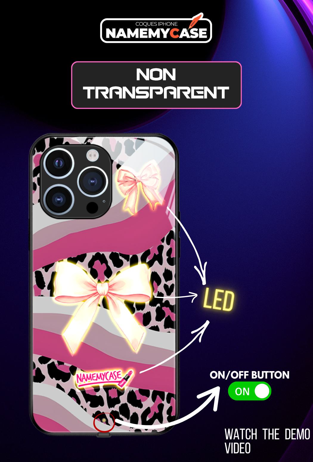LED Leuchtendes iPhone Case - Fliegenpilz Case