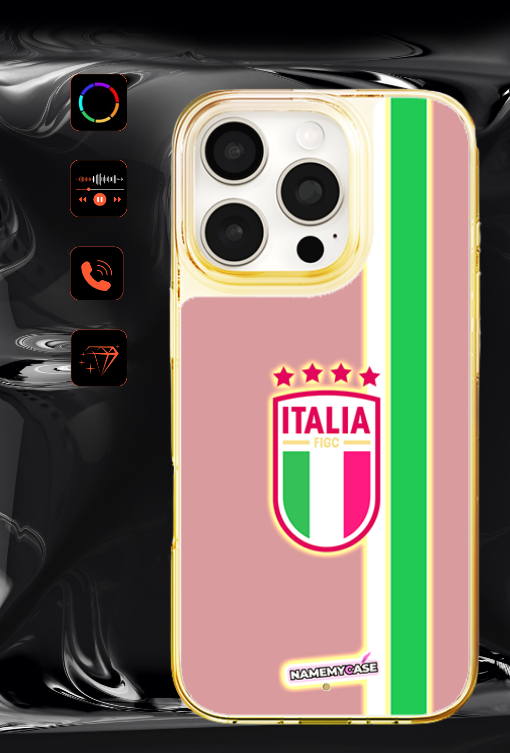 LED Leuchtendes iPhone Case - Italien