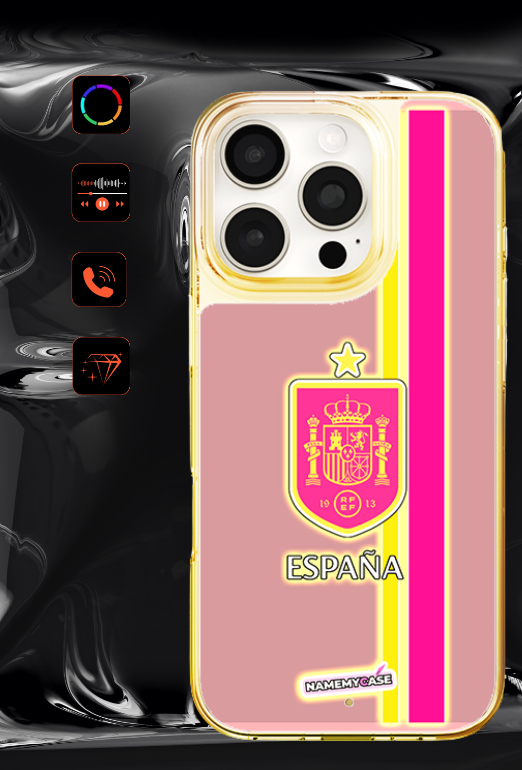 LED Leuchtendes iPhone Case - Spanien