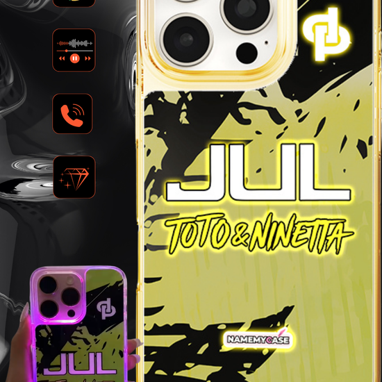 LED Leuchtendes iPhone Case - JUL Gelb