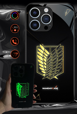 LED Leuchtendes iPhone Case – Wings of Freedom | Attack on Titan