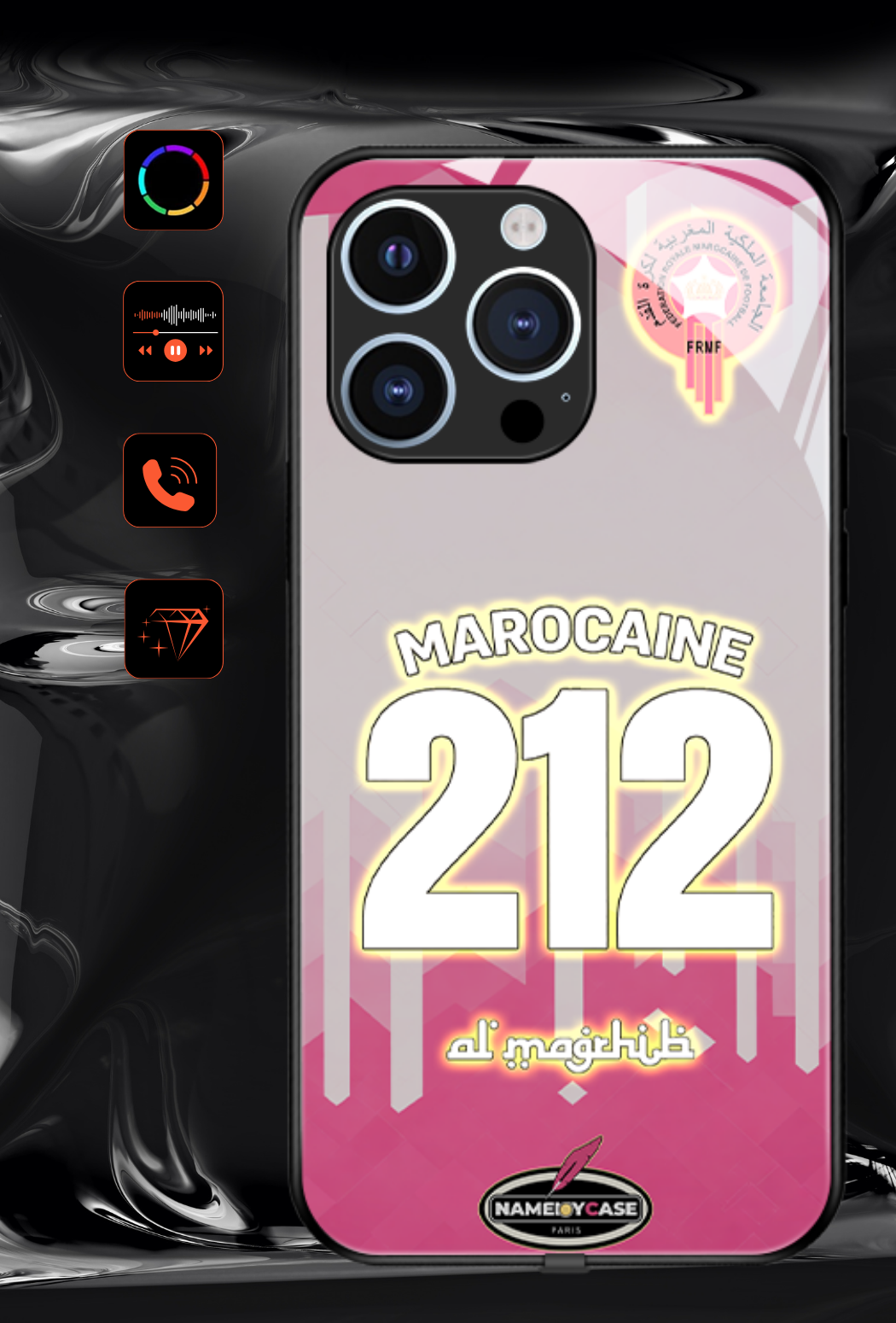 LED Leuchtendes iPhone-Hülle - 212 Marokkaner