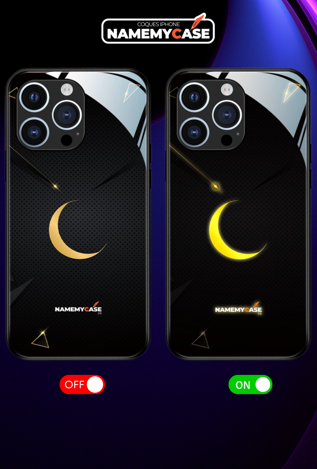 LED Leuchtendes iPhone Case - Mond