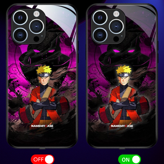 LED Leuchtendes iPhone Case - Kraft | Naruto