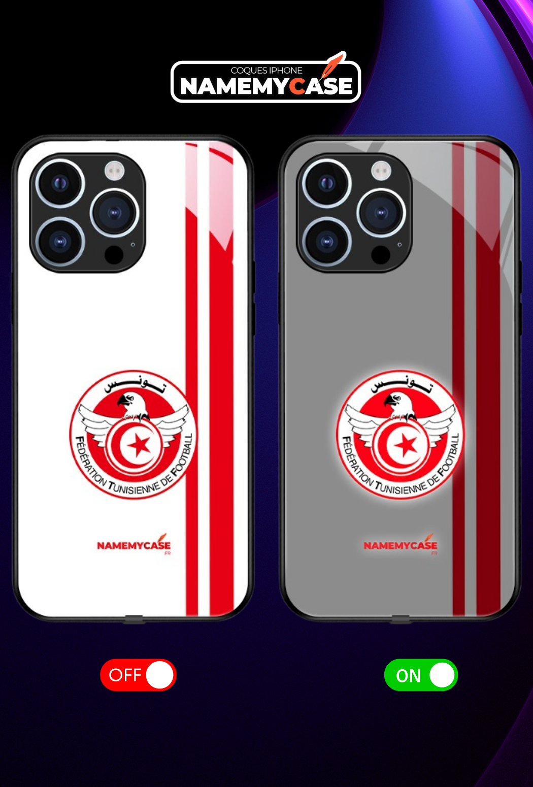 LED Leuchtendes iPhone Case - Tunesien