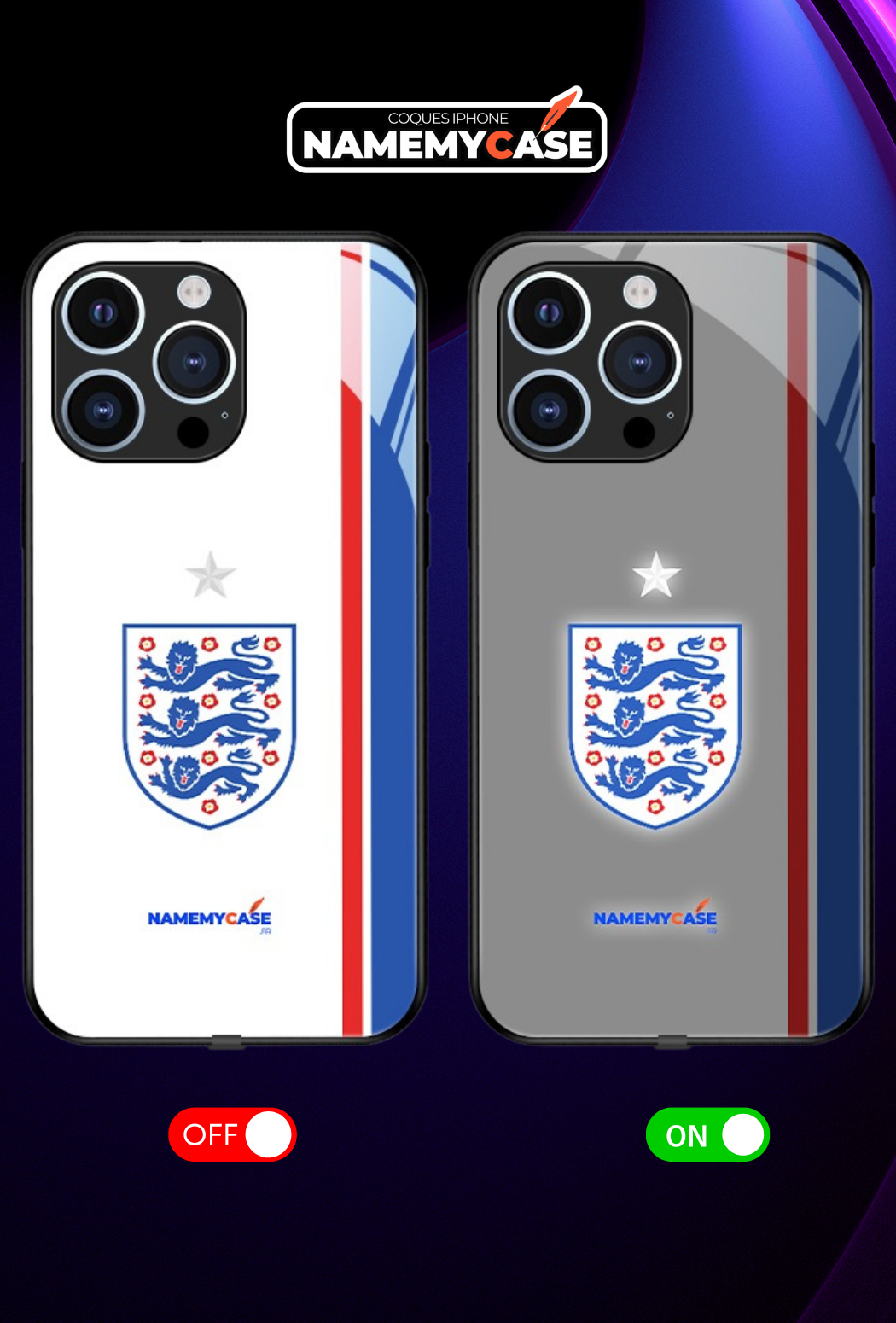LED Leuchtendes iPhone Case - England