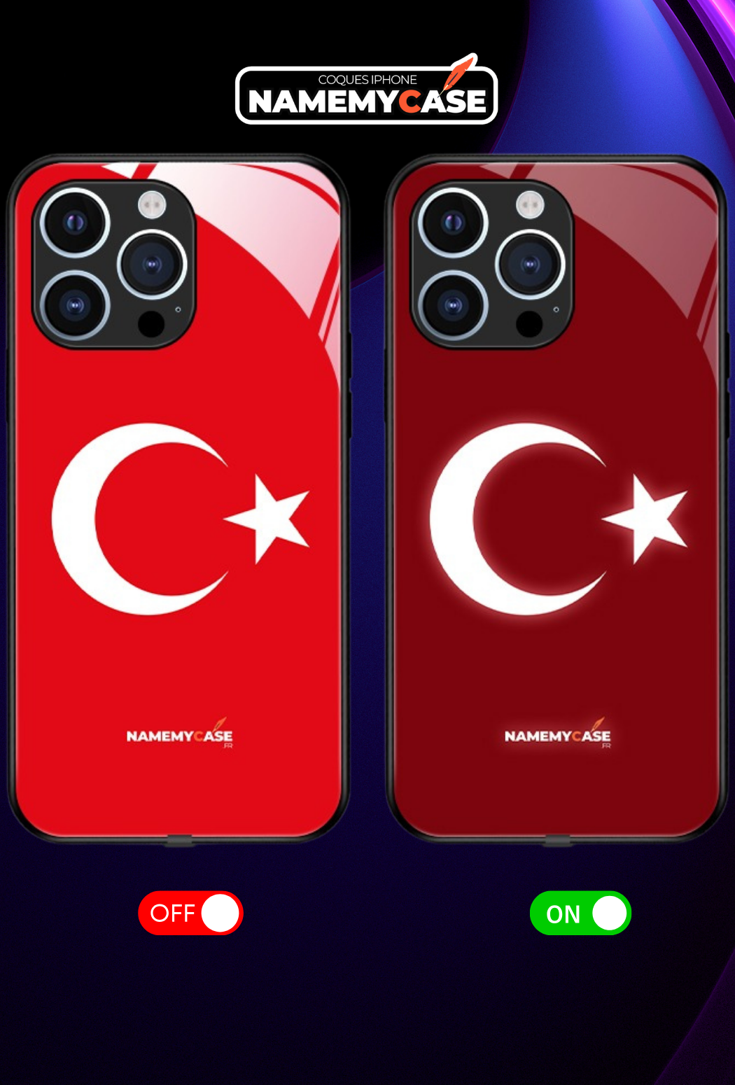 LED Leuchtendes iPhone Case - Türkei