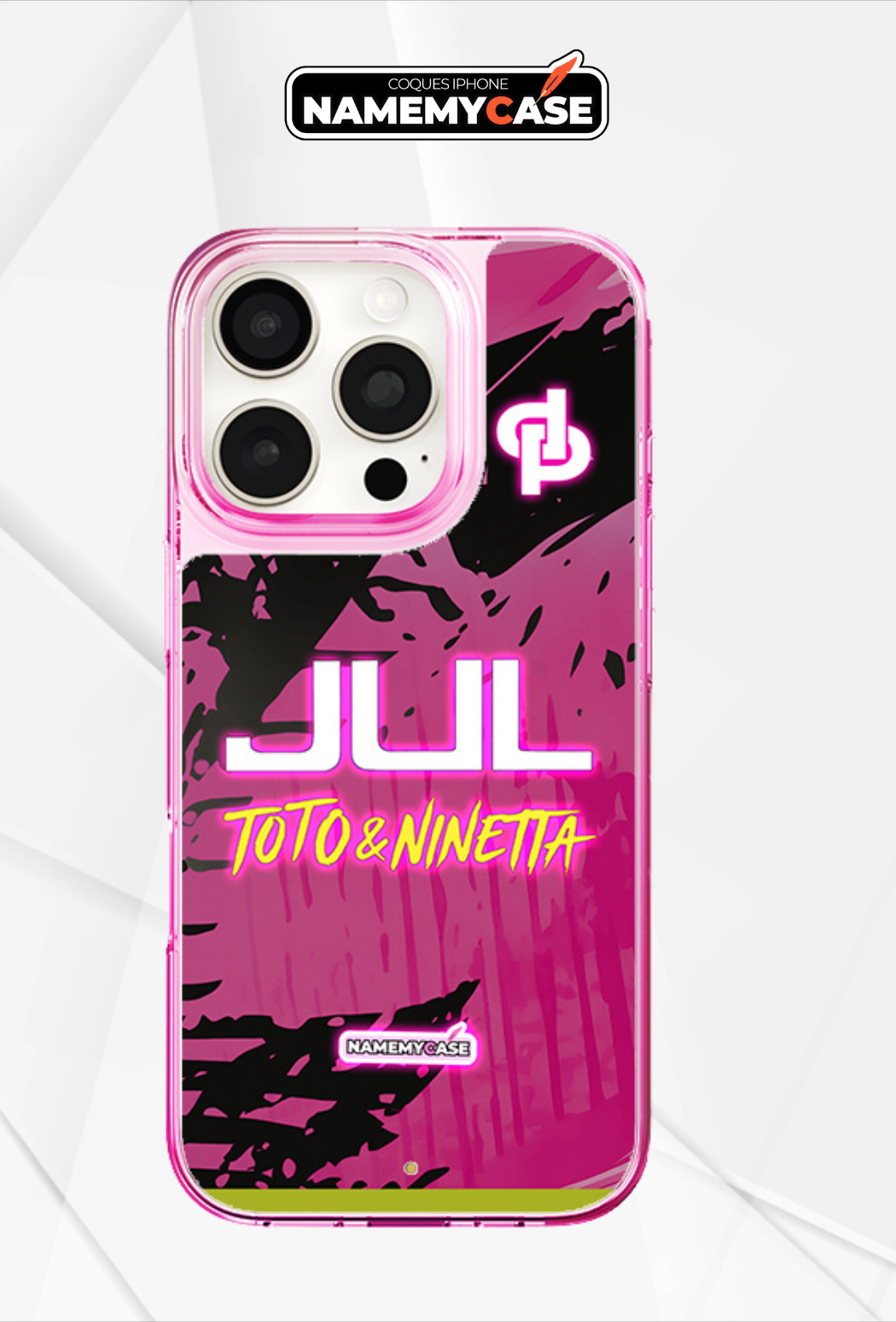 LED Leuchtendes iPhone Case - JUL Pink