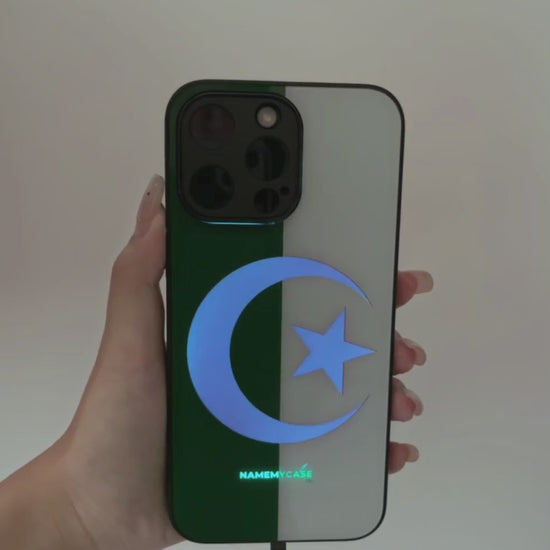 LED Leuchtendes iPhone Case - Algerien Flagge