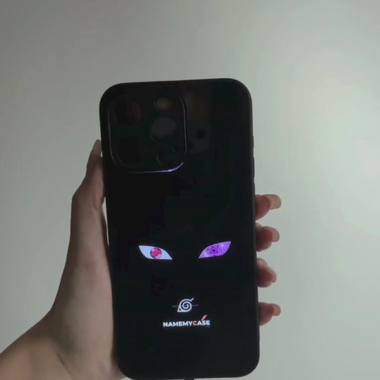 LED Leuchtendes iPhone Case - Lila Augen | Naruto
